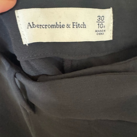 Abercrombie & Fitch Black Ultra Wide Leg Trousers - Picture 3 of 3